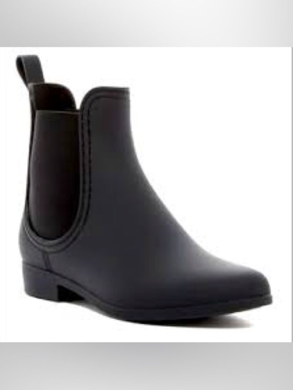 Jeffrey Campbell Black Chelsea Rain Boots
